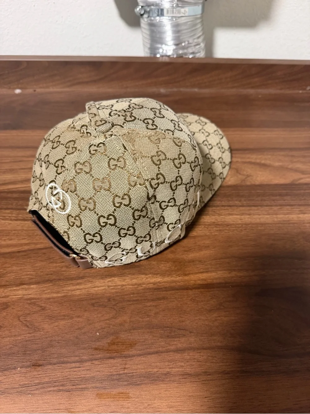 Gucci Brown Monogram Baseball Cap - Men's Designer Hat